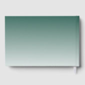 Blij Teal Modern Foto Gastenboek (Achterkant)