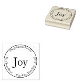 Blij Terug Adres Rubberstempel (Gestempeld)