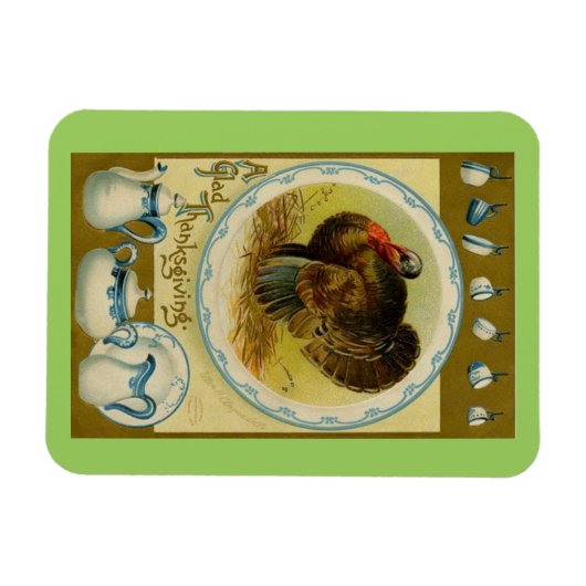 Blij Thanksgiving Turkije Magneet (Horizontaal)