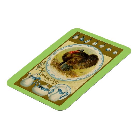 Blij Thanksgiving Turkije Magneet (Linkerzijde)