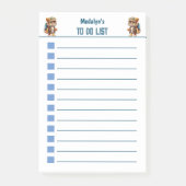 Blij Tijgertje met Rugzak en Drinken Post-it® Notes (Voorkant)