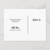 Blij | Trouwfoto Dank je wel Briefkaart (Achterkant)