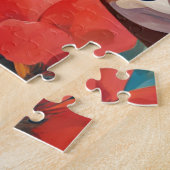 Blij tussen de bloemen legpuzzel (Zijkant)