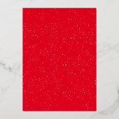 Blij twee foto gespikkeld goud modern Kerstmis  Folie Feestdagenkaart (Achterkant)