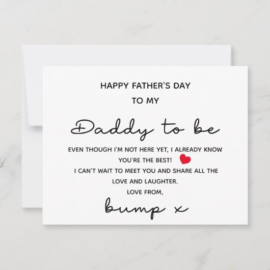 BLIJ VADERDAG AAN PAPA OM VAN BUMP KAART TE ZIJN (Voorkant)