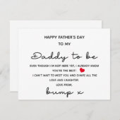 BLIJ VADERDAG AAN PAPA OM VAN BUMP KAART TE ZIJN (Voorkant / Achterkant)