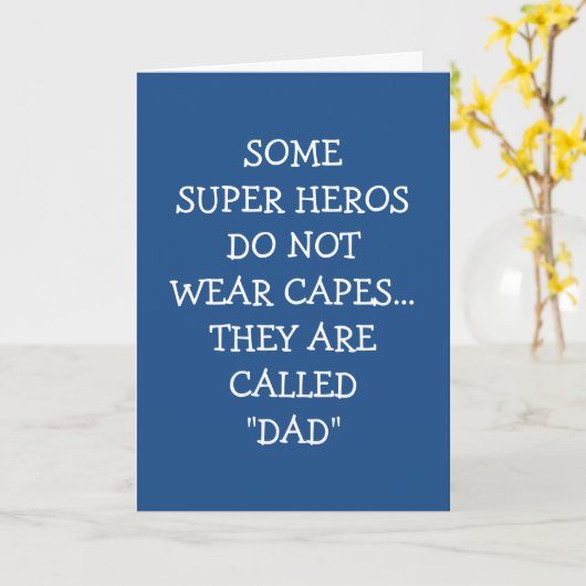 BLIJ VADERDAG MET "MIJN SUPERHELD" PA KAART (Gele Bloem)