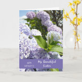 Blij van de dag Zuster Hydrangea Flowers Kaart (Gele Bloem)