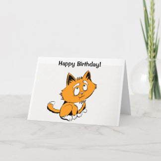 Blij van de kattenliefhebber van Birthday! Kaart