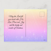 Blij van de verjaardag Jezus, kerstgeboorte Feestdagenkaart (Achterkant)