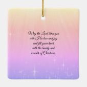 Blij van de verjaardag Jezus, kerstgeboorte Keramisch Ornament (Achterkant)