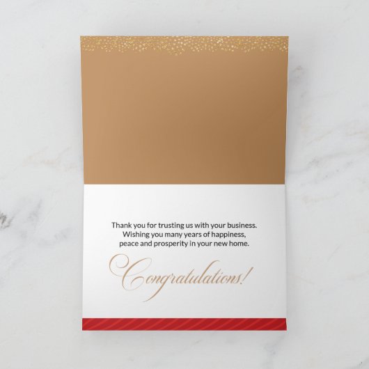 Blij van de verjaardag van Realtor Bedankkaart (Binnen)