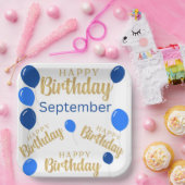 Blij verjaardag September verjaardagen Papier Bord (Feest)