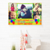 Blij verjaardagsfotocollage banner (Insitu)