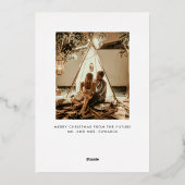 Blij Verlobt Eén Foto Uitnodiging (Achterkant)