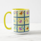 Blij Vlinders & Bloemen Mok (Links)