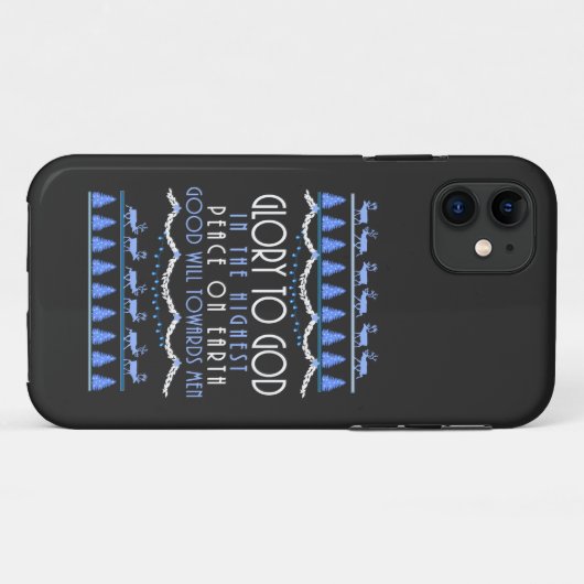 Blij voor God in de hoogste Case-Mate iPhone Case (Achterkant (horizontaal))