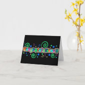 "BLIJ" VOOR JE, GEFELICITEERD KAART (Gele Bloem)