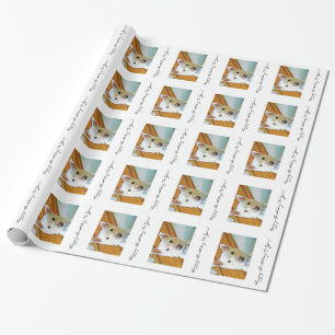 Blij voor jullie, Westie Dog Face Cadeaupapier