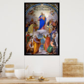 Blij voor onze dame, hulp voor christenen poster (Keuken)