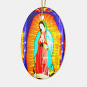 Blij voor onze dame van het Ornament van Guadalupe (Links)