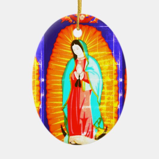 Blij voor onze dame van het Ornament van Guadalupe (Voorkant)