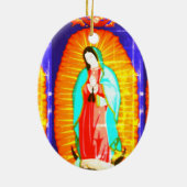 Blij voor onze dame van het Ornament van Guadalupe (Achterkant)