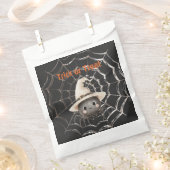 Blij vriendelijke spin op web Halloween Bedankzakje (Geknipt)