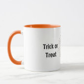 Blij vriendelijke spin op web Halloween Mok (Links)