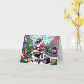 Blij Wakker En Grill Kaart (Gele Bloem)