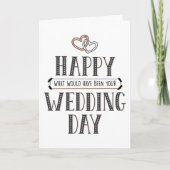 Blij wat een trouwdag zou zijn geweest kaart (Voorkant)