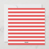 Blij. Waterverf leuke kerst sneeuwpop. Rood Wit Feestdagenkaart (Achterkant)