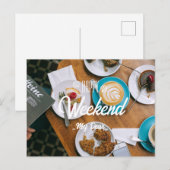 Blij weekend mijn dierbare briefkaart (Voorkant / Achterkant)