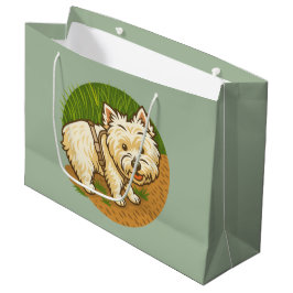 Blij Westie op natuurpad Groot Cadeauzakje