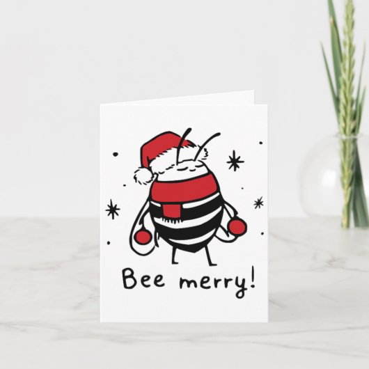 Blij zijn Funny Kerstcadeau Bij Liefhebber Kaart (Voorkant)