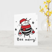 Blij zijn Funny Kerstcadeau Bij Liefhebber Kaart (Gele Bloem)