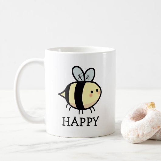 Blij zijn Koffiemok (Met donut)