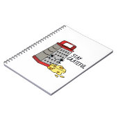 Blij zijn met grappige kaas grap  notitieboek (Linkerzijde)