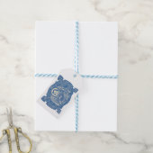 Blij zingende engel cadeaulabel (Met Touw)