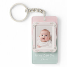 Blijde Baby Bloem Roze Groen Lijst
