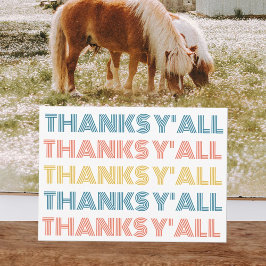 Blijde blanco dank je wel kaart voor iedereen