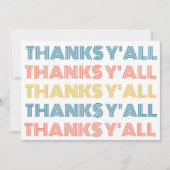 Blijde blanco kaart bedankt allemaal wenskaart (Voorkant)