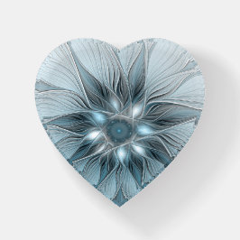 Blijde Bloem Abstract Blauw Grijs Bloemig Fractal