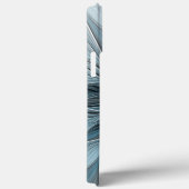 Blijde Bloem Abstract Blauw Grijs Bloemig Fractal Case-Mate iPhone Case (Achterkant / Rechts)