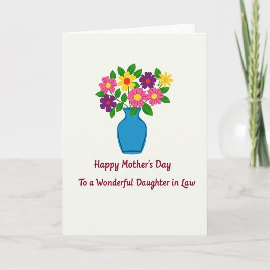 Blijde Bloem Dochter Kaart (Voorkant)