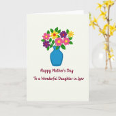 Blijde Bloem Dochter Kaart (Gele Bloem)