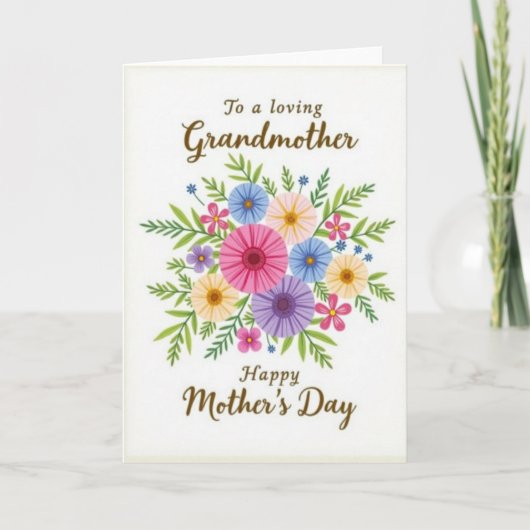 Blijde Bloem Moeders Kaart (Voorkant)