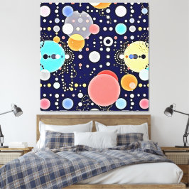 Blijde Bubble Universe Vision Canvas Afdruk