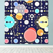 Blijde Bubble Universe Vision Canvas Afdruk (Insitu (Houten vloer))