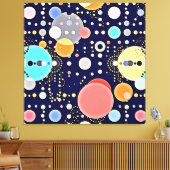 Blijde Bubble Universe Vision Canvas Afdruk (Insitu (Woonkamer))